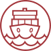 icon_import Icon Import Illustration eines Containerschiffes